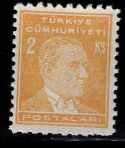 TURKEY Scott 1020 MH* stamp from 1950 -1951 set