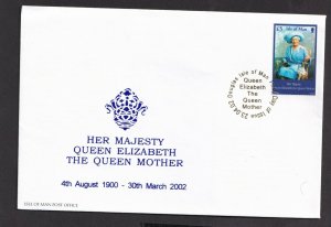 2002 ISLE OF MAN - SG:982 - QUEEN MOTHER FIRST DAY COVER