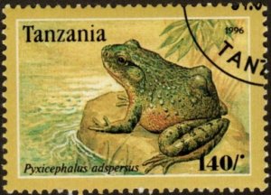 Tanzania 1454 - Cto - 140sh African Bullfrog (1996) (cv $0.80)