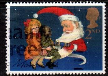 Great Britain - #1776 Santa as Man on the Moon - Used