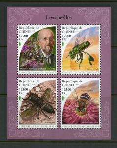 GUINEA 2018 BEES SHEET MINT NH