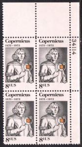 ALLY'S STAMPS US Plate Block Scott #1488 8c Copernicus - Scientist [4] MNH [STK]