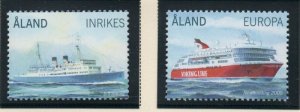 Aland Finland Sc 288-89 2009  Passenger Ferries stamp set mint NH