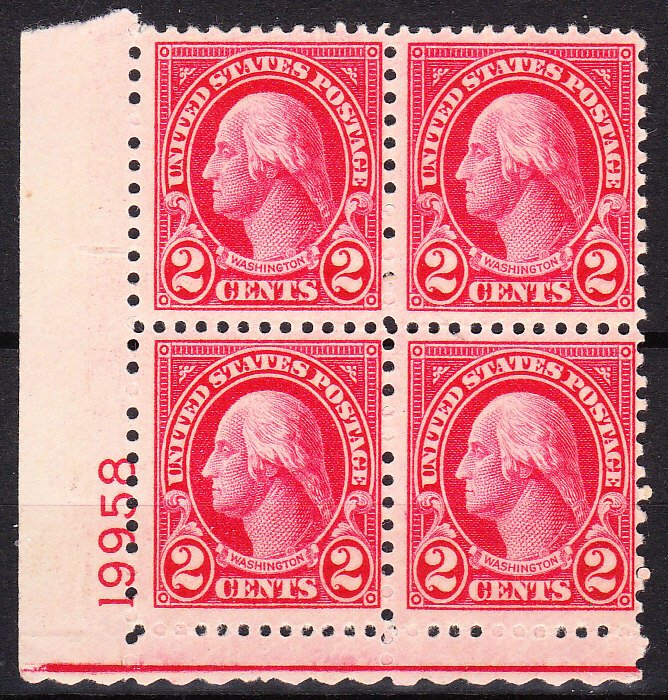 MOstamps - US Scott #634 Mint OG H Plate Block - Lot # DS-3527