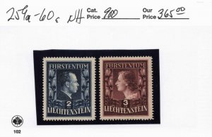 LIECHTENSTEIN   259a-60a   MNH