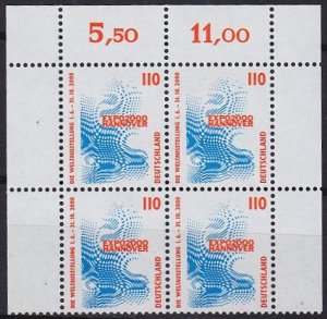 GERMANY BUND [1998] MiNr 2009 4er ( **/mnh ) [01]