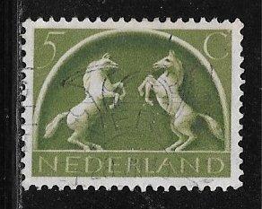 Netherlands 251, 5c Rearing White Horses, Used, VF