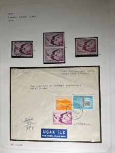 1959 Turkey Airmail Cover Nazilli to Ankara With Four Extra Stamps