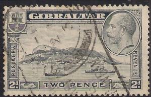 Gibraltar 1931 - 33 KGV 2d Grey Rock Gibraltar SG 112 ( J1344 )
