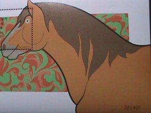 ​MACAU CHINA-2002-SC#1083- YEAR OF THE LOVELY HORSE MNH S/S VERY FINE
