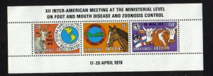 Netherlands Antilles #437-439a  MNH 1979   foot and mouth disease sheet