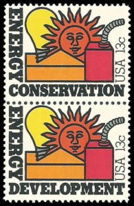 PCBstamps   US #1723/1724a Pair 26c(2x13c)Energy Conservation, MNH, (4)