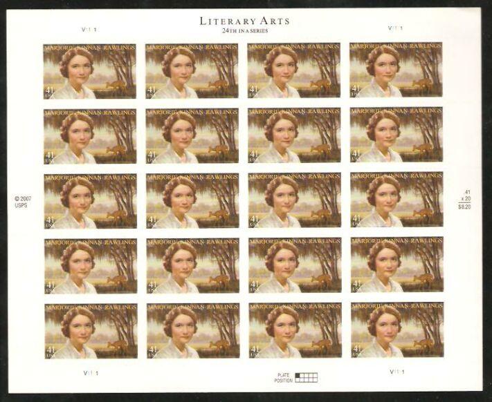 US Stamp #4223 MNH Marjorie Kinnan Rawlings Full Sheet/20