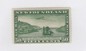 NEWFOUNDLAND UNITRADE REF(88)# C7 VF-MVLH AIRPLANE AND PACKET SHIP CAT VAL $50+