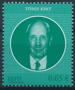 Estonia 2016 MNH Head of State Tonis Kint 1v Set Politicians Presidents Stamps