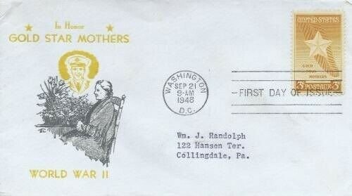 969  3c GOLD STAR MOTHERS - Sanders cachet