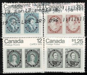 CANADA 1978 STAMP ON STAMP USED
