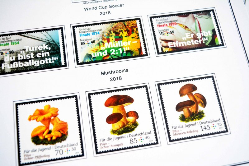 COLOR PRINTED GERMANY 2011-2020 STAMP ALBUM PAGES (89 illustrated pages)