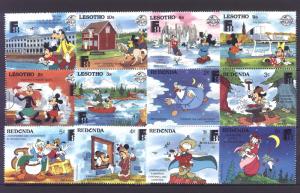 Disney On Stamps - Mixed Lot 2 MH
