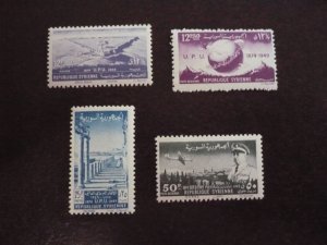 Stamps - Syria - Scott# 349-350,C154-C155 - Mint Never Hinged Set of 4 Stamps