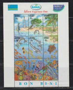 Aruba SC 150 Mint Never Hinged  Full Sheet