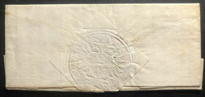 1779 Vienna  Austrian Empire Stampless Vintage Letter Cover To Italy