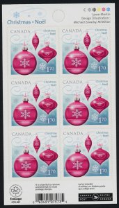 Canada 2415a booklet MNH Christmas Ornament