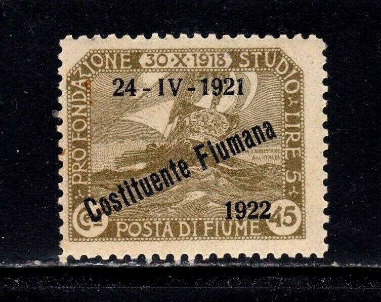 Fiume stamp #165, MH OG,  CV $13.00