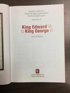 STANLEY GIBBONS GREAT BRITAIN SPECIALISED STAMP CATALOG EDWARD VII - GEORGE VI