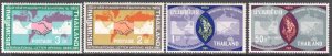 1965 Thailand, Thailand - SG 524-527 - Correspondance Week - International Corre