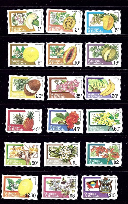 Antigua 708-25 MNH 1983 Nuts and Fruits       (KB)