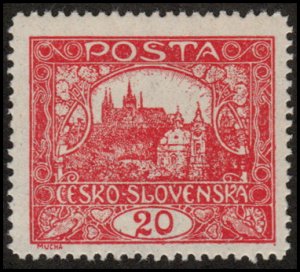 Czechoslovakia 45 - Mint-NH - 20h Hradcany / Prague  (1919) (cv $0.60)