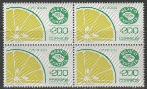 Mexico 1987 Sc 1135a block MNH**