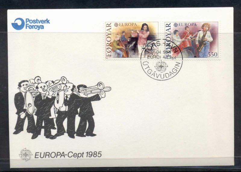 Faroe Is 1985 Europa Music Year FDC