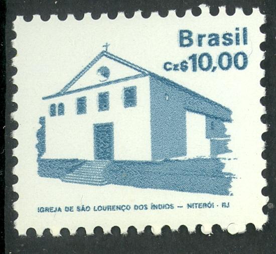 BRAZIL 1986-88 10cz Architecture Series Scott No. 2068 MNH