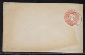 Victoria Postal Stationery Envelope H&G 6 Cancelled