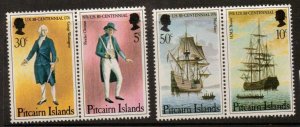 PITCAIRN ISLANDS SG167/70 1976 AMERICAN REVOLUTION MNH