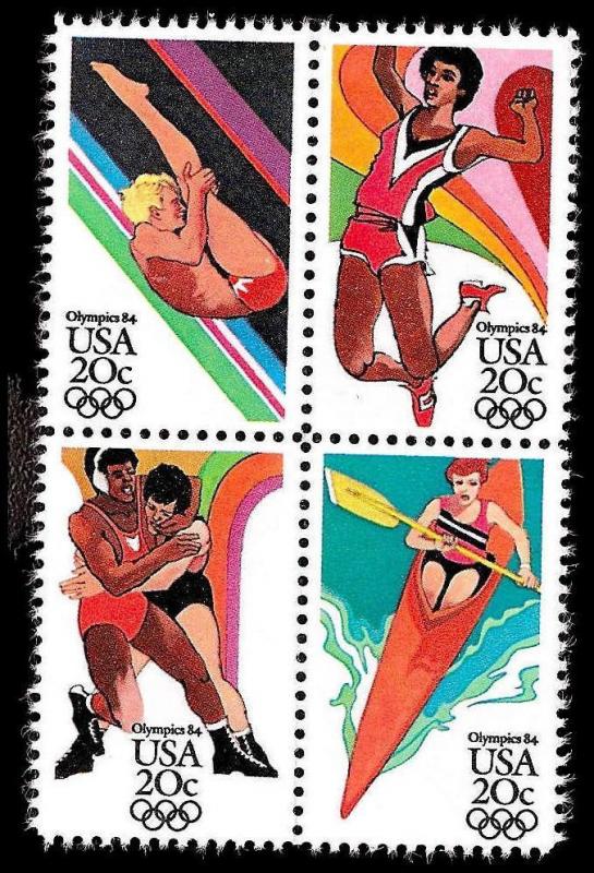 # 2082-2085 MINT NEVER HINGED L.A.SUMMER OLYMPICS