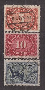 GERMANY SC# 194-96   FVF/U