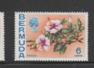 BERMUDA #260 1970 6c FLOWER MINT VF NH O.G