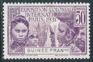 French Guinea, Sc #117, 50c MH