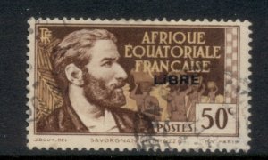 French Equatorial Africa 1940-41 Pictorials Opt Libre 50c B. FU