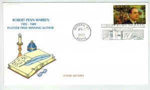 Scarce WWW Cacheted FDC ONLY 10 MADE! 3904 ROBERT PENN WARREN Author Pulitzer Pr