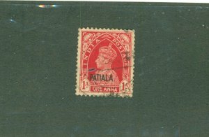 NABHA  INDIAN STATE Φ USED BIN $1.00