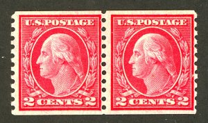 U.S. #455 MINT PAIR OG NH