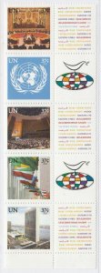 UN UNITED NATIONS UN NY New York 2003 Greetings MNH** Strip 17692-