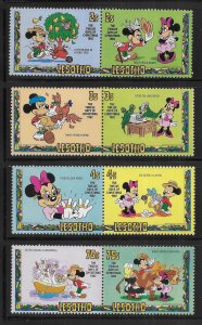 Lesotho 381-389 Disney 1982 12 Days of Christmas MNH c.v. $8.30