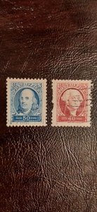 US Scott # 3139-3140; 50c and 60c Pacific 97; used; VF/XF;(snipped edge,3140)