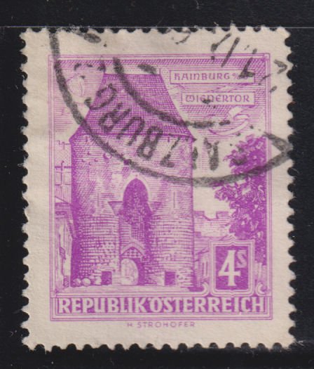 Austria 627 Vienna Gate, Hainburg 1960