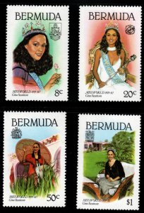 BERMUDA Scott 397-400 MNH** Miss World 1980 stamp set